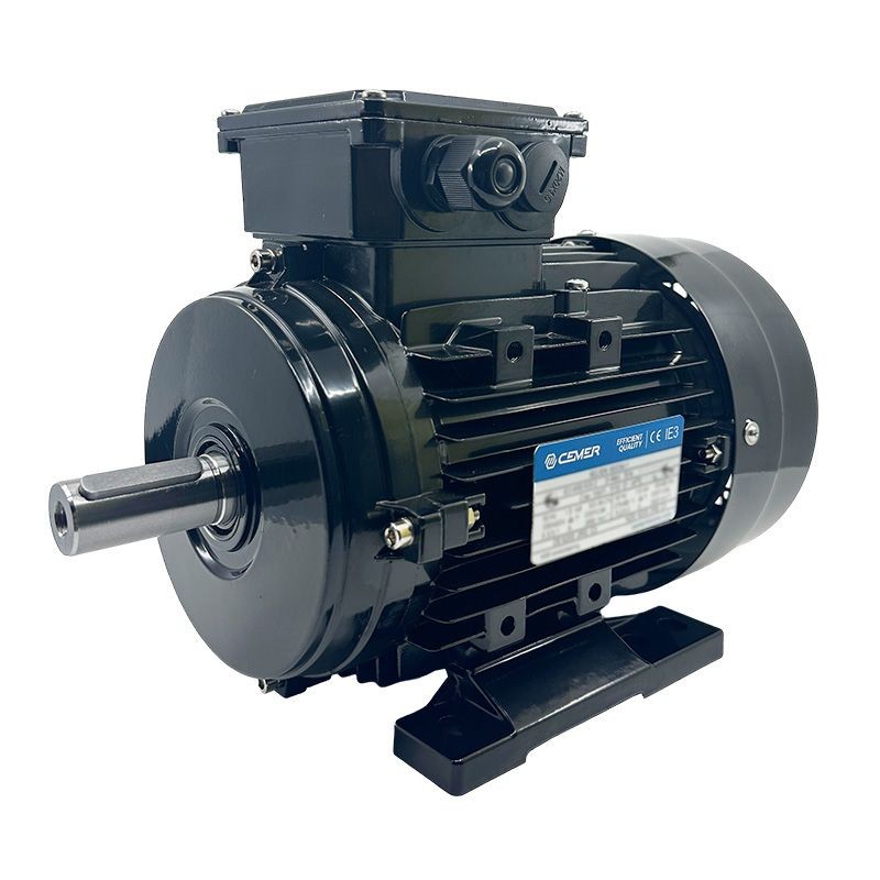 Moteur Électrique Triphasé 0.75kW 230/400V B3 en Aluminium HA90