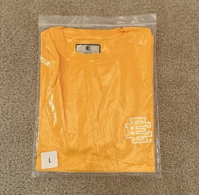 Eric Emanuel EE Basic T-shirt Yellow Size Men Large Authentic Brand New