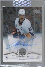 2018-19 Upper Deck Clear Cut Anders Lee #CC-AL Auto 1u0