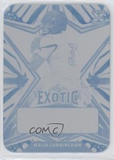 2022 Leaf Exotic Printing Plate Cyan Butterfly 1/1 Malik Cunningham #BA-MC1 0c3
