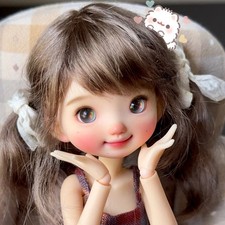 Full set 1/6 Resin Bare BJD Doll Ball Jointed Cute Girl Face makeup Collect Gift