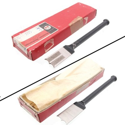 Unused 1 1/2 mm ''Plugging'' Chisel for Sash Hinges - Two Cherries - mjdtoolparts
