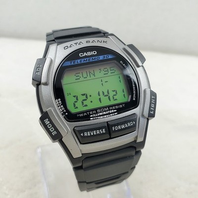 CASIO DATABANK DB-35H TELEMEMO 30 ILLUMINATOR WR 50M QUARTZ MEN'S WATCH