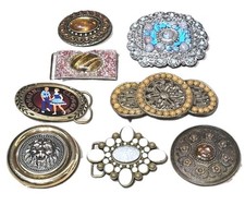  8 Piece Lot Women's Assorted Designer Belt Buckles
