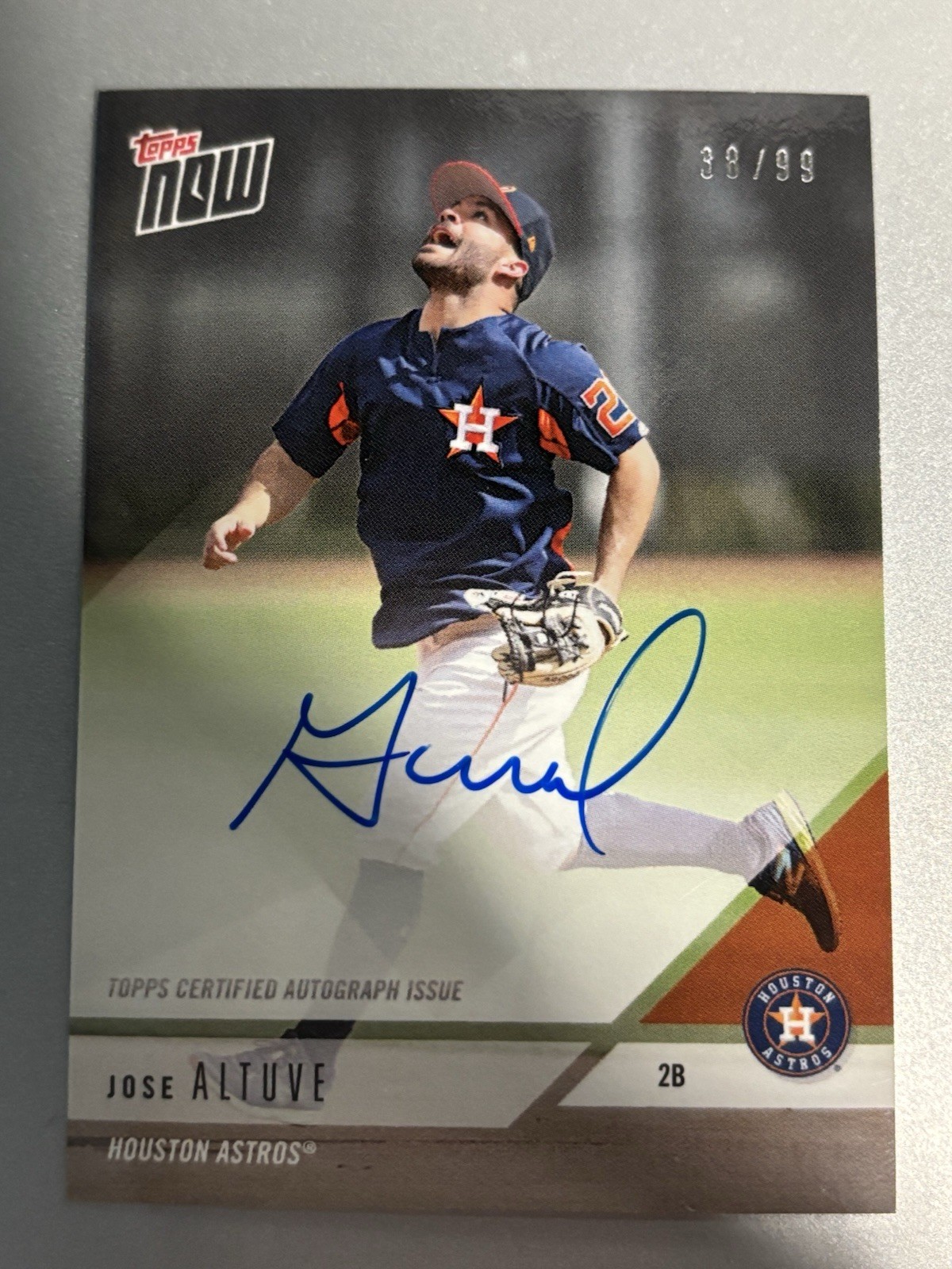 2018 Topps Now Jose Altuve Auto SP #OD-154A #’d/99 Houston Astros
