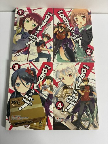 Yen Press The Devil Is a Part-Timer! Manga Lot Vol 1-4 English Translated