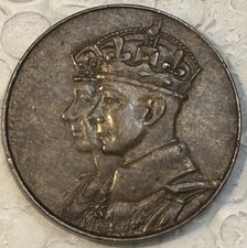1939 Royal Visit Of King George VI To Canada Bronze Medal 25 mm, 11 grams