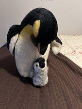 Russ Yomiko Classics MOMMY  BABY PENGUIN 12" Plush Stuffed Animal
