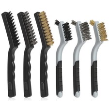 Drahtb&uuml;rsten Set 6-tlg Edelstahl Messing Nylon Rost Entfernen Reinigen