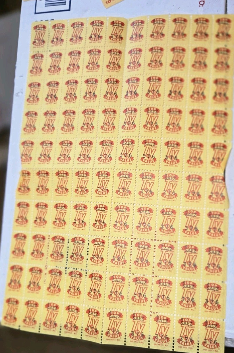 LOT OF 320 TOP VALUE STAMPS  280+ SINGLES AND 40 10 POINT STAMPS READ DESC