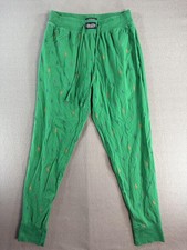 Polo Ralph Lauren Pajama Pants Mens M Green Knit Logo Sleepwear All Over Pony