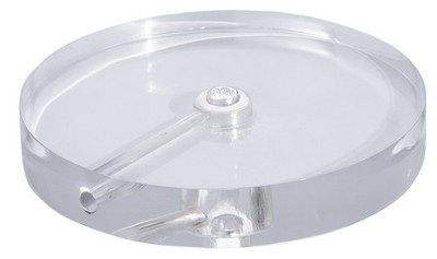 B&P Lamp Clear Acrylic Round Lamp Bases