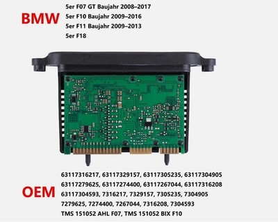 TMS Xenon Steuergerät Modul 63117316217 für BMW F10 F11 F07 63117304905