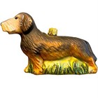 New ListingBrown Long Haired Dachshund Polish Christmas Tree Ornament New Decoration