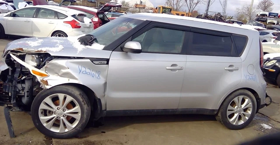 14 2015 16 17 18 19 Kia Soul Driver LH Sun Visor in GA3 Black w/ Illumination Foto 4 de 4