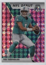 2020 Panini Mosaic NFL Debut Pink Camo Mosaic Prizm Tua Tagovailoa #262 8o0