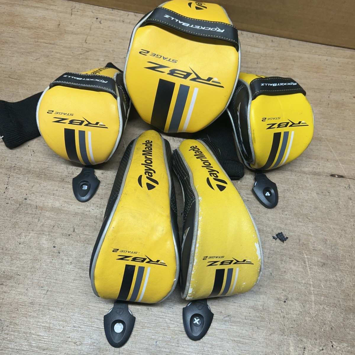 TaylorMade RBZ フェアウェイウッド 3W5W 2本　ヘッドカバー付 B1 Set Of 5 Taylormade RBZ Stage 2 Driver 2 Fairway Wood 2 Hybrid