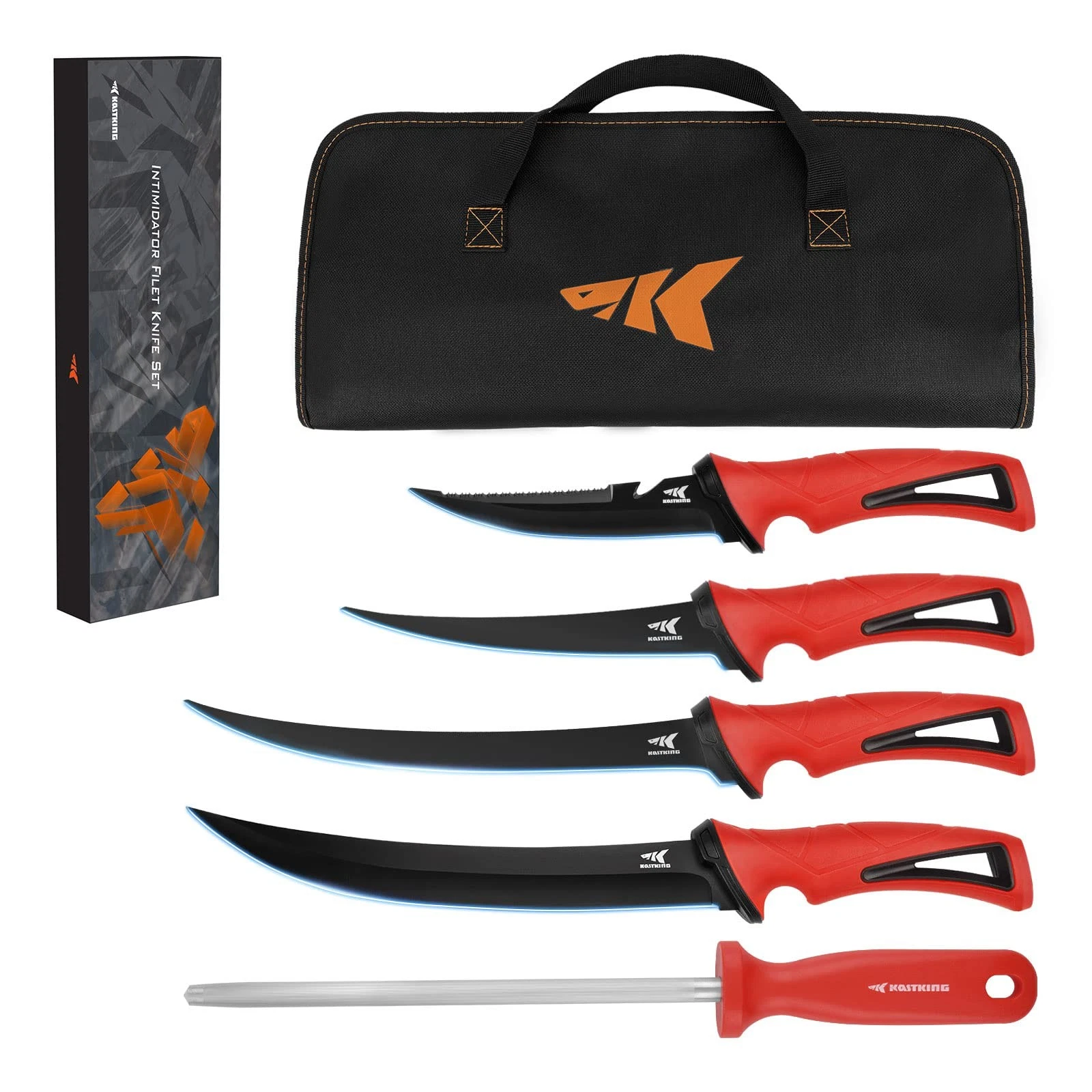 Filet Knives Kit KastKing Intimidator G4116 German Stainless Steel Bait Knife