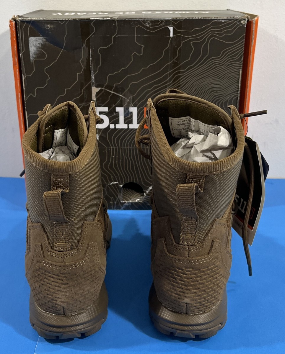 ★non★ 5 REG NIB MENS 5.11 TACTICAL A/T NON-ZIP ALL TERRAIN BOOTS 12422