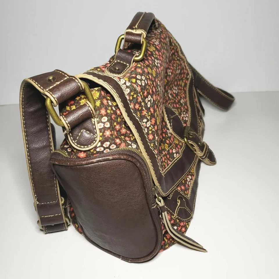 Женская винтажная сумочка через плечо Nine West коллекция America цветочный вельвет богемное дерево - Изображение 3 из 4