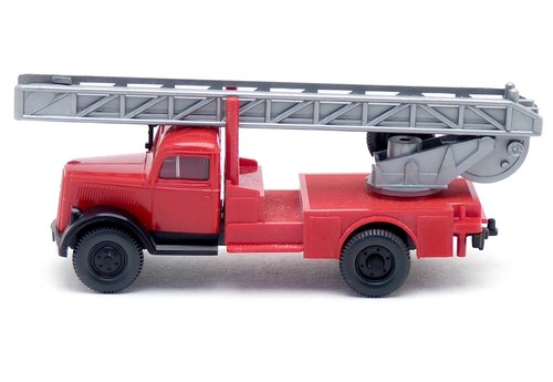 Wiking Opel Blitz DLK DL 18 Feuerwehr rot neutral Drehleiter 1:87 H0 - Picture 3 of 3