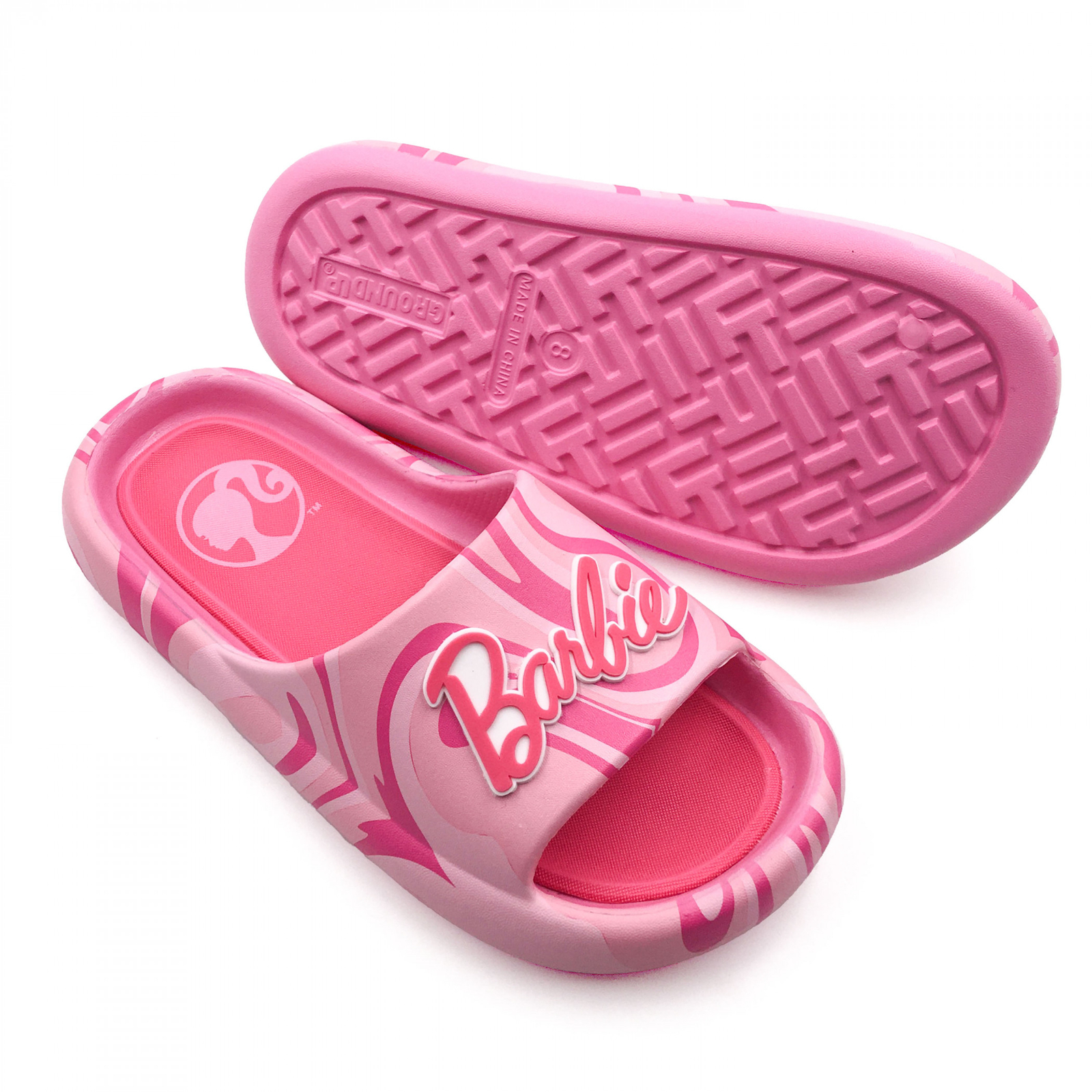 APL Barbie sandali infradito donna con logo rosa brillante rosa