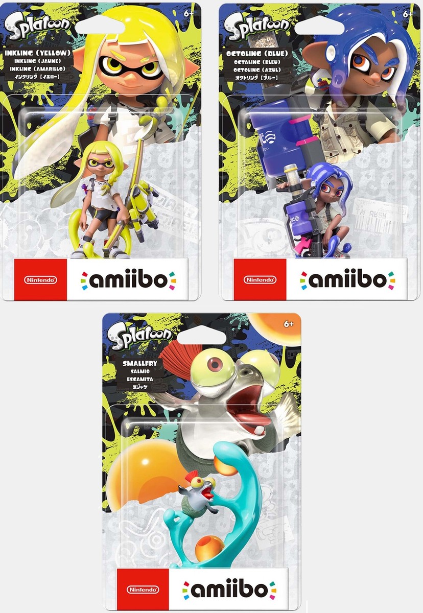 Nintendo Splatoon 2 & 3 amiiboセット Splatoon 3 Triple Pack - Inkling Yellow, Octoling Blue