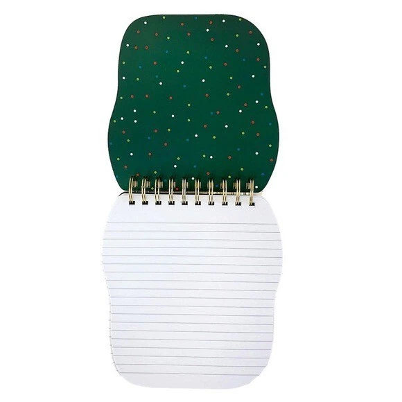 Punch Studio Wreath Dog Christmas Spiral Notepad Stationary Gift Office - Image 3 of 4