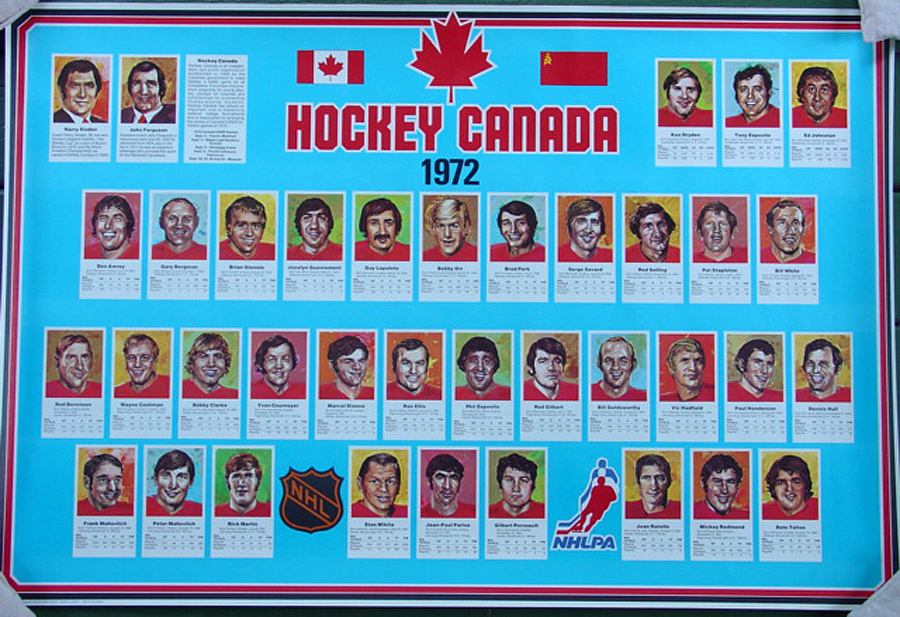 Hockey Canada•1972 Summit Series•Canada vs USSR Russia•NHL Poster