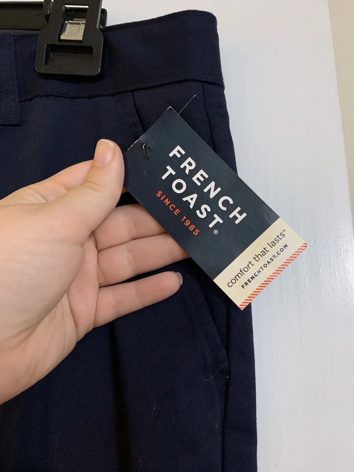 Nuevo con etiquetas Pantalón Francés Tostado Azul Marino Niñas Cintura Ajustable Ropa Escolar Oficial 20.5 Plus Foto 3 de 4