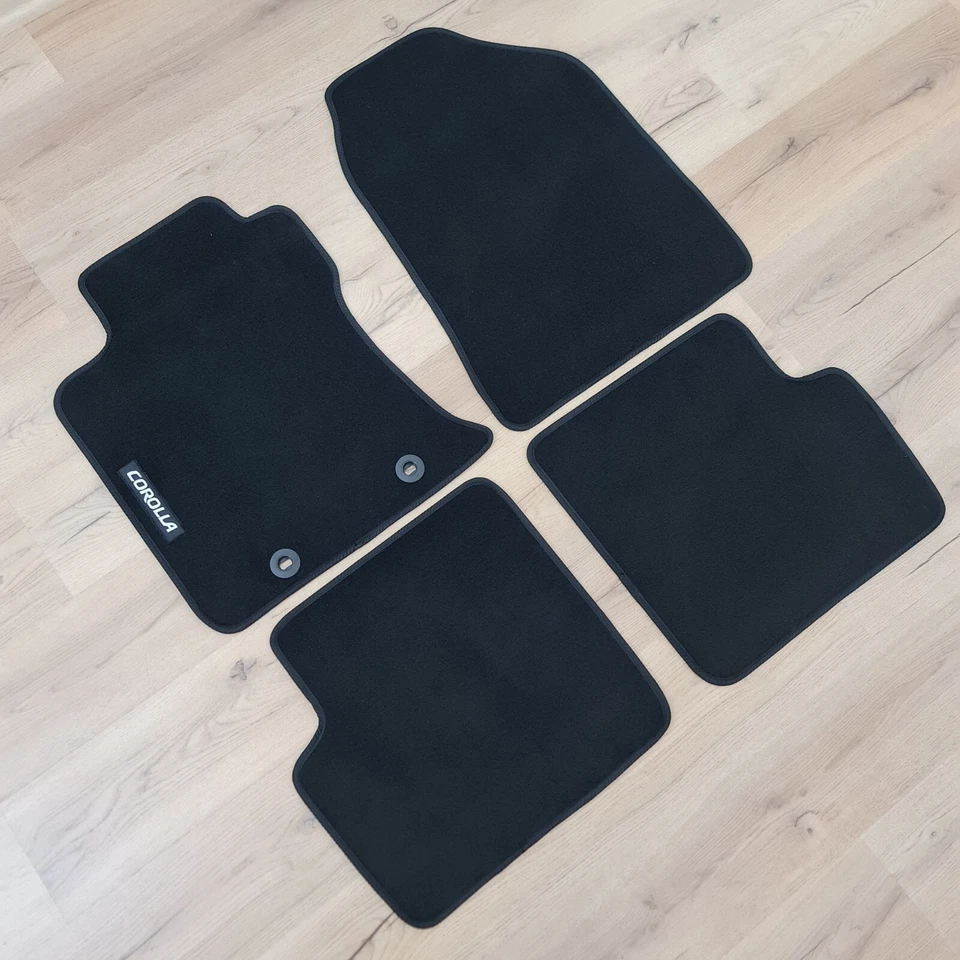 Alfombrillas Toyota Corolla 2000 2006 terciopelo negras impermeables todas las estaciones nuevas Foto 4 de 4