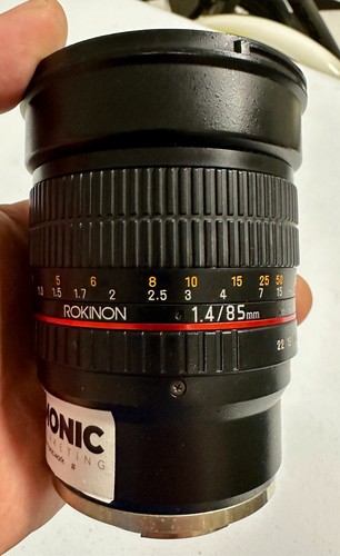 Rokinon 85mm F1.4 AS IF USM Sony E-Mount Full Frame Manual Lens