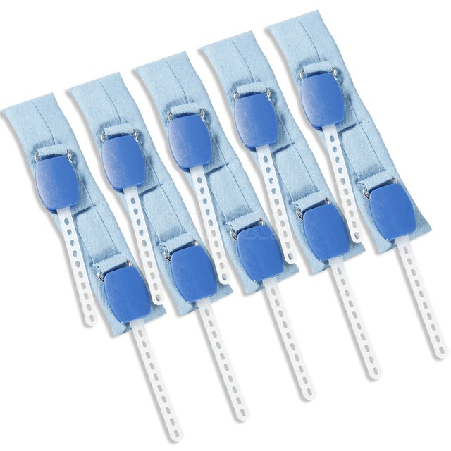 5x Dental Neck Safety Strap Orthodontic High Pull Strap Headgear Blue