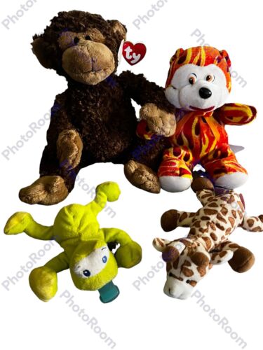 Lot of 4 assorted stuffed animal toys EUC  - 第 1/4 張圖片