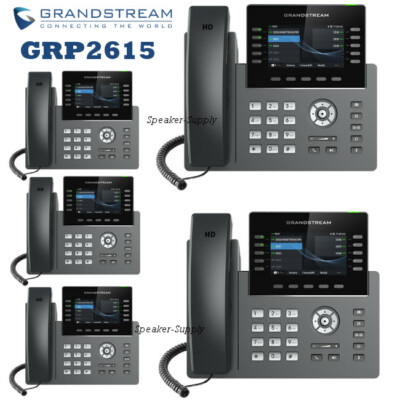 5 Grandstream GRP2615 10-Line 5 SIP Office IP Phone PoE Bluetooth Gigabit Lot