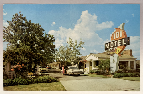 101 Motel, Orange, Kalifornien CA Vintage Postkarte
