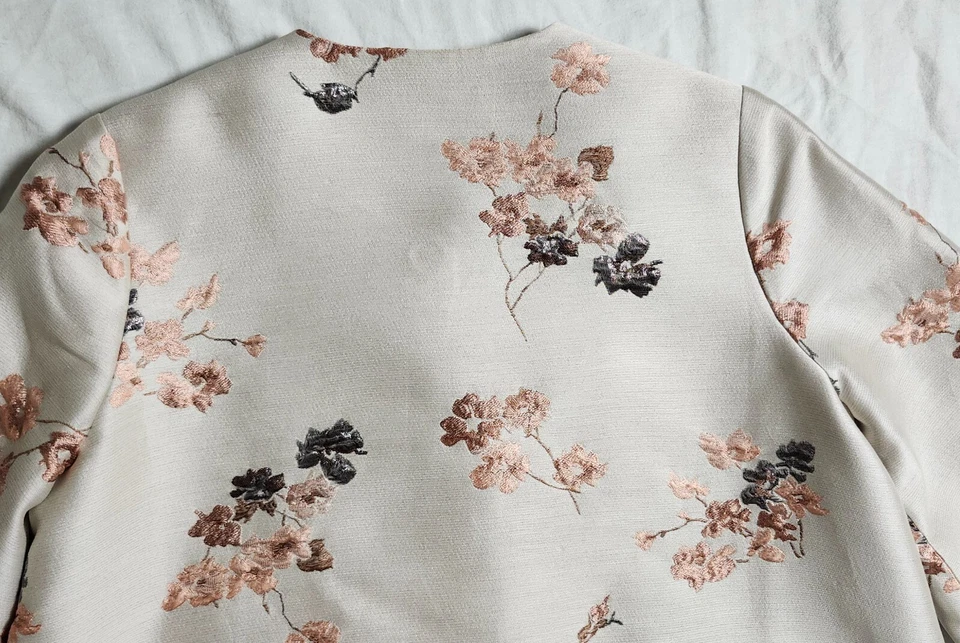 Chaqueta Blazer Co Mujer Primavera Verano 2018 Diseño Floral Japonés Talla M Foto 4 de 4