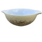 Vtg Pyrex Mushroom Forest Fancies Cinderella Nesting Bowl 443 2.5L Mid Century