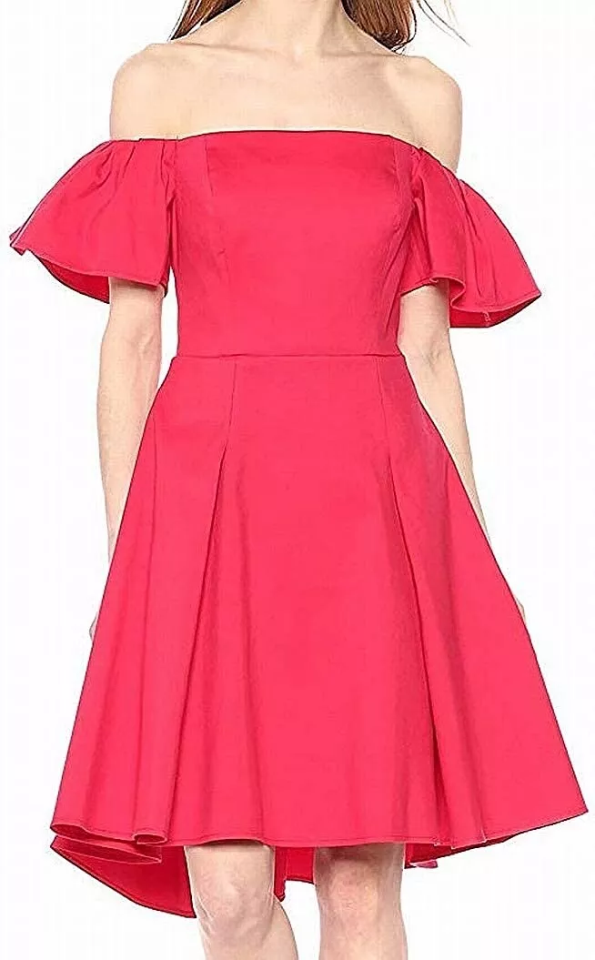 Halston heritage off the shoulder dress top