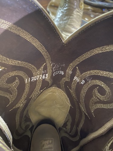 Tony Lama Ostrich Tan Men’s Boots 9.5 D - Picture 4 of 7