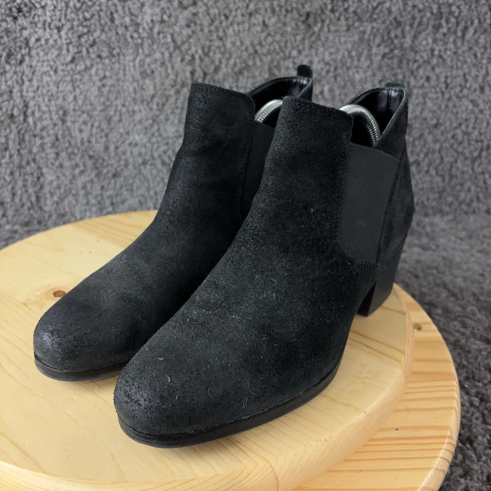 Rockport Danii Leather Chelsea Boots Womens Size 9 Black Slip On Ankle Booties - Image 2 of 4