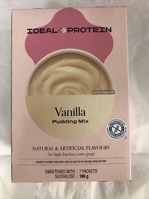 Ideal Protein Vanilla Pudding mix mix BB 10/31/27 FREE SHIP