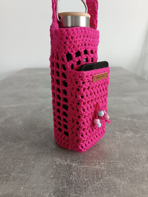Flaschentasche/Handytasche zum Umhängen, Flaschenhalter, Bottlebag