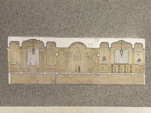Antique 1927 Architectural Watercolor Drawing Harvard Univ. -Theodore A. Vierra - Picture 10 of 13