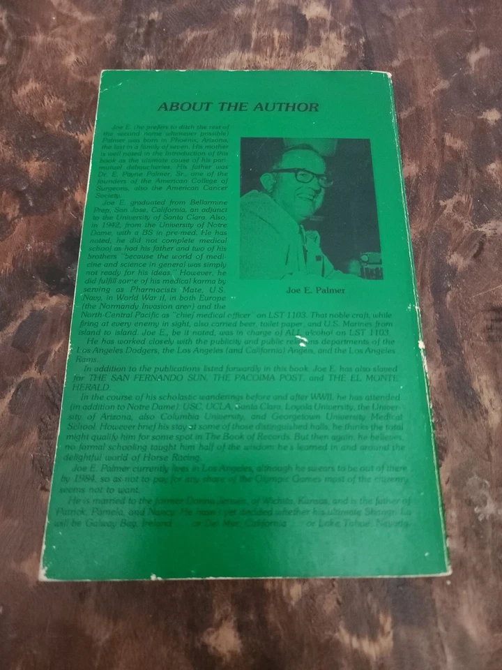 On The Track Of The Race Horse By Joe Palmer SIGNED 1981 With Extras - Image 3 of 4