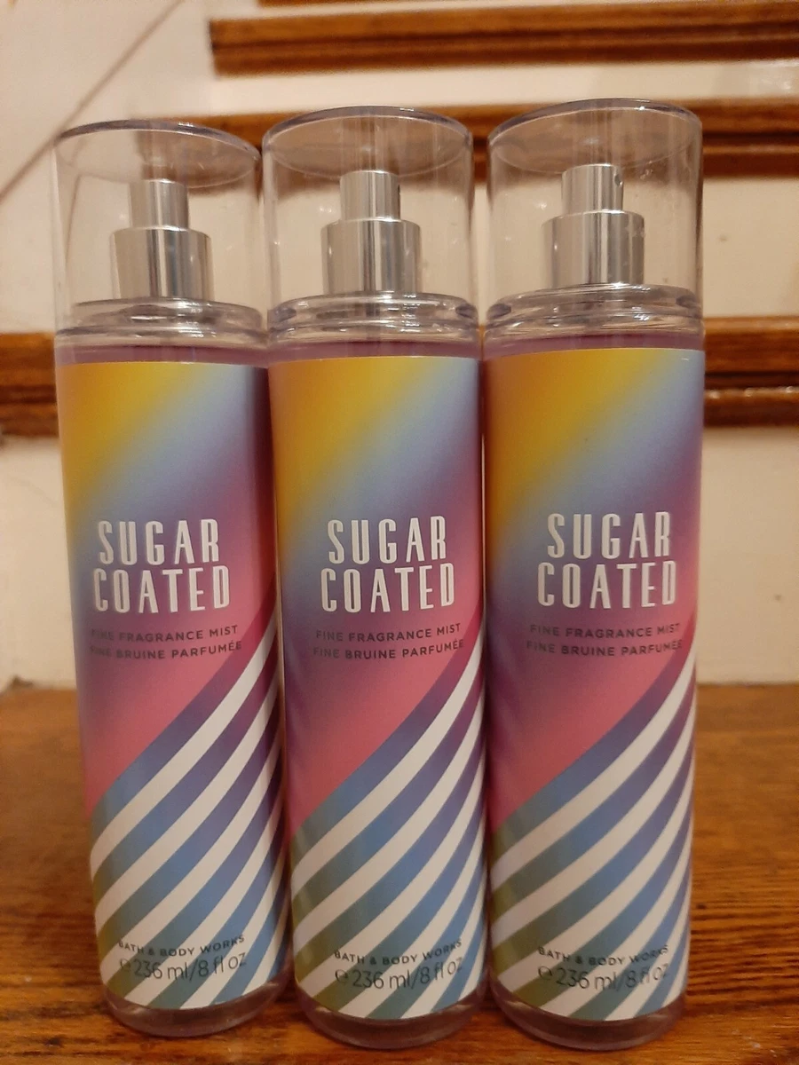 BATH AND BODY WORKS BBW SUGAR COATED SPRAY MIST PERFUME LOT 3 NEW RARE