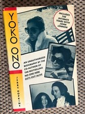 Yoko Ono Jerry Hopkins (1986) Hardcover Unauthorized Biography W/Dust Cover VTG