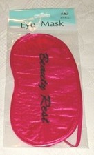 Pink Satin Whimsical Embroidery Eye Sleep Mask Beauty Rest