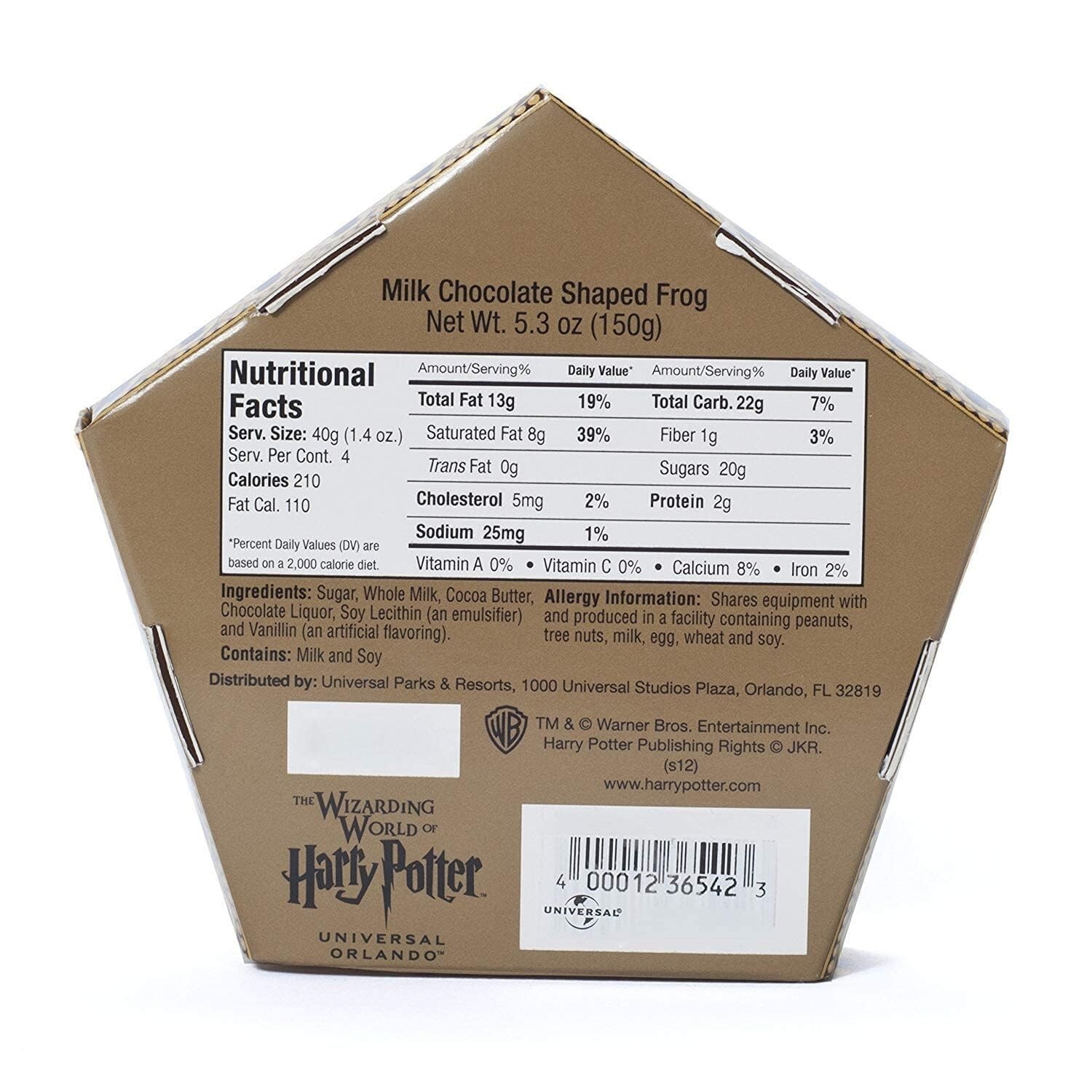 Chocolate Frog Candy Wizarding World Harry Potter Universal lenticular card NEW