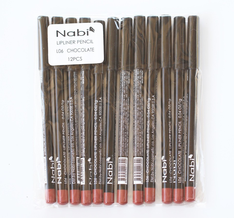 12 pcs NABI L06 CHOCOLATE Lip Liner Lipliner Pencil eBay